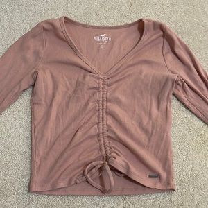Long sleeve scrunch top